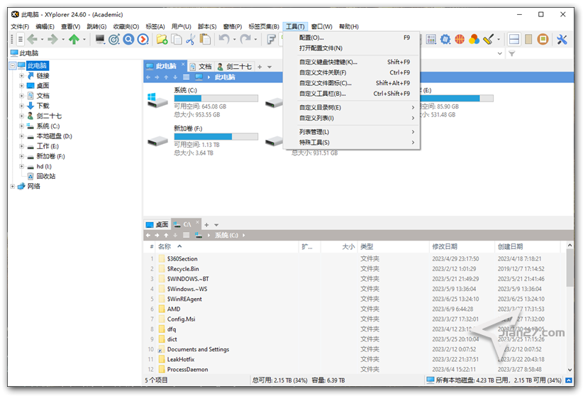 多图预览 文件资源管理工具 XYplorer中文破解版 v25.40.0400 绿色便携版