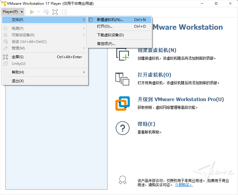 多图预览 精简版虚拟机 VMware Player v17.5.1 正式版 