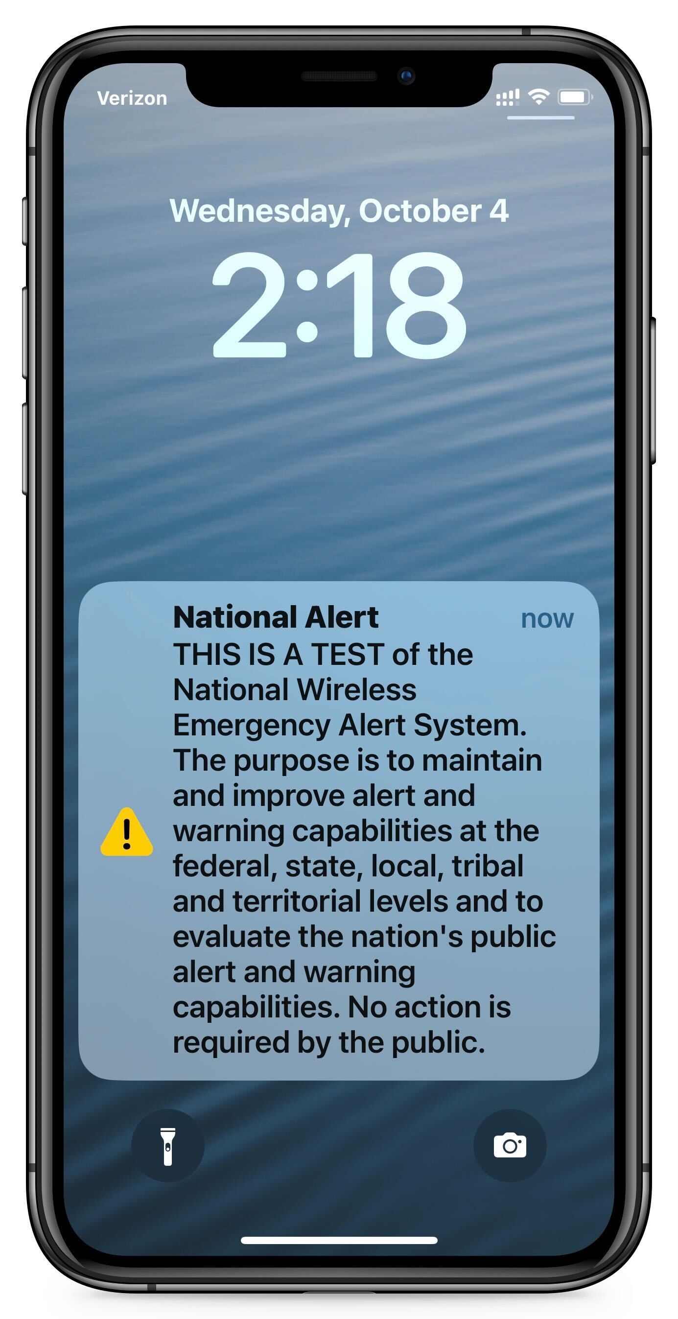 今天美国手机和电视上的紧急警报——别担心，这只是一个测试
