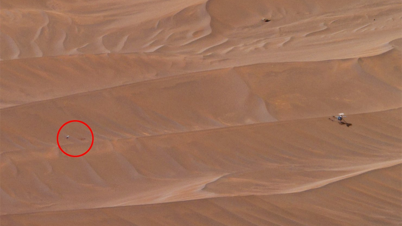 机智号火星直升机的叶片折断并飞到15米之外 状况非常惨烈