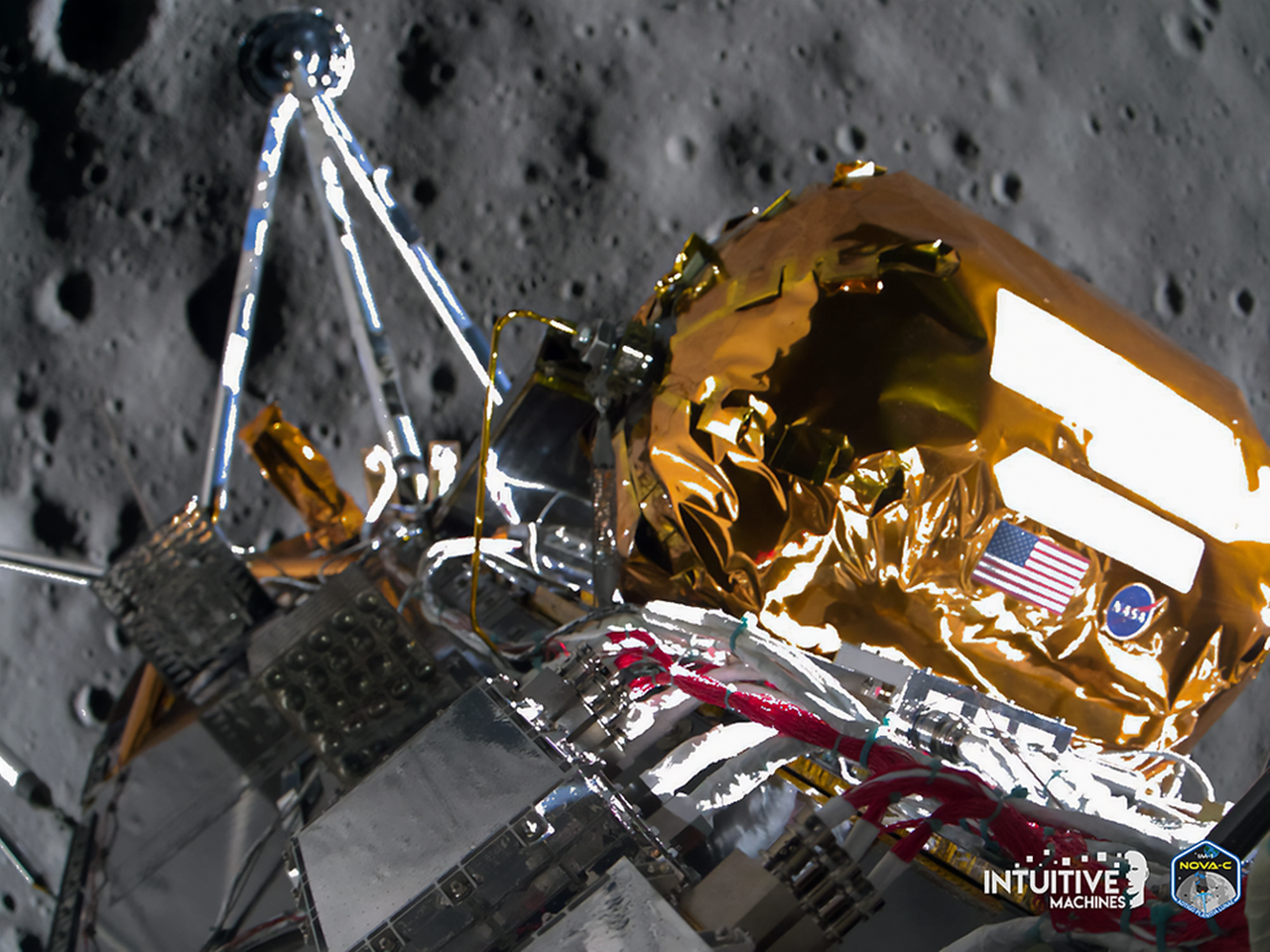 奥德修斯号月球着陆器电池预计只有20个小时 直觉机器股价继续大跌
